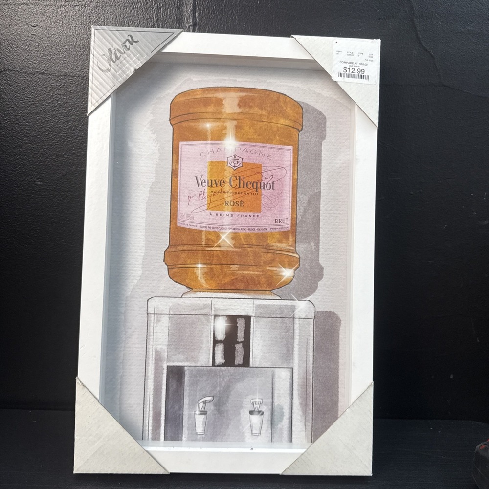 Oliver Gal Champagne For Days Canvas Wall Art Moet & Chandon Water Cooler